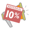 Referral 10% Commission