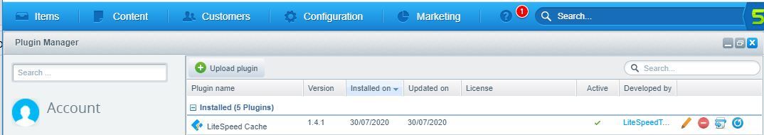 litespeed cache for shopware